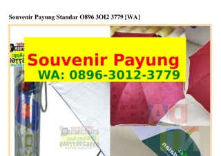 Souvenir Payung Standar
