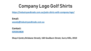 Is company logo golf shirts good for promotional business?