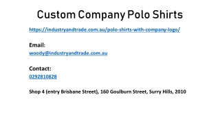 Make Sure To Choose the Best Manufacturers for Custom Company Polo Shirts