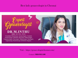 Best lady gynaecologist in Chennai