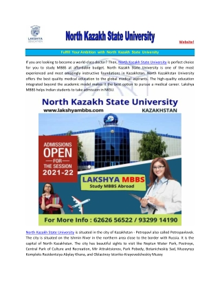North Kazakh State University