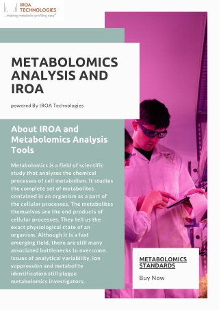 About Metabolomics Analysis and IROA