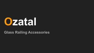 Glass railing accessories