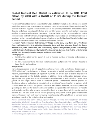 Global Medical Bed Market