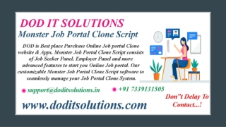 Readymade Monster Clone System - DOD IT SOLUTIONS