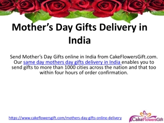 Mother's Day Gifts  Online in India