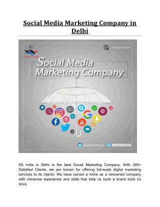 Social Media Marketing Company in Delhi