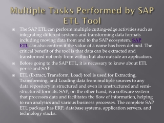 SAP ETL ppp