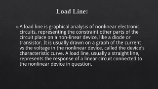 LOAD LINE & Q-POINT