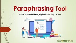 Free Paraphrasing Tool