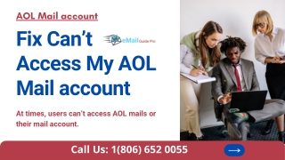 Fix Can’t Access My AOL Mail account