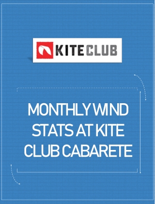Details on Monthly Wind Stats at Kite Club Cabarete