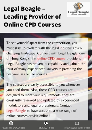 Legal Beagle – Leading Provider of Online CPD Courses