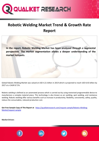 Robotic Welding Market by Product Type, by Application, by End User,