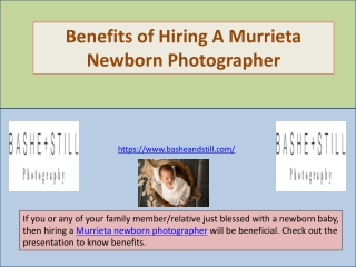 Benefits of Hiring A Murrieta Newborn Photographer