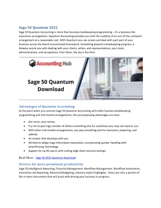 Step to Download Sage 50 2022 Quantum