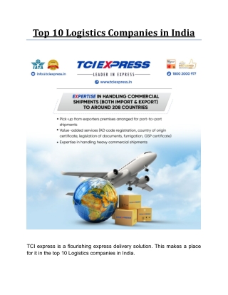 Top 10 Logistics Companies in India