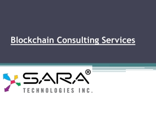 Blockchain Consulting Services