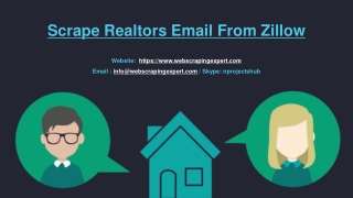 Scrape Realtors Email From Zillow