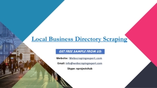 Local Business Directory Scraping