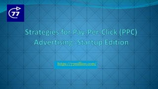 Strategies for Pay-Per-Click (PPC) Advertising Startup Edition