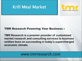 Krill Meal Market : Notable Development and Growth Dynamics