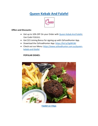 5% Off - Queen Kebab And Falafel Menu Ascot Vale, VIC