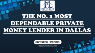 The No. 1 Most Dependable Private Money Lender in Dallas