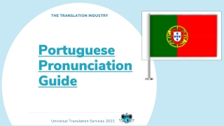 Portuguese Pronunciation