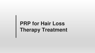 Hair loss treatment in Weston