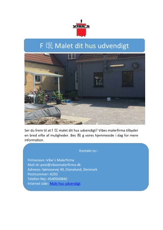 F氓 Malet dit hus udvendigt