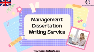 Management Dissertation Writing Services - Words Doctorate