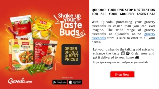 Buy all grocery essentials at superb rate