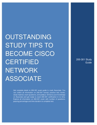 Outstanding Study Tips to Become Cisco Certified Network Associate