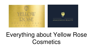 Everything about Yellow Rose Cosmetics