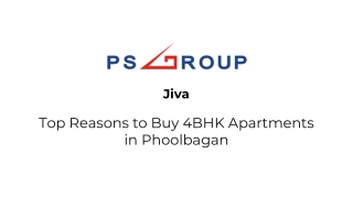 Jiva- Top Reasons to Buy 4BHK Apartments in Phoolbagan