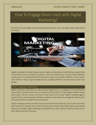How To Engage More Users with Digital Marketing