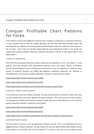 Conquer Profitable Chart Patterns for Forex
