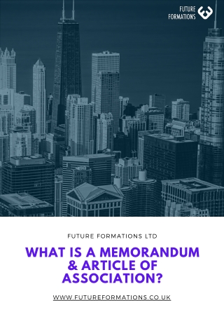 What is a Memorandum & Article of Association