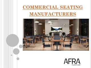 Commercial Seating Manufacturers