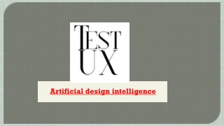 Future of the generation with Artificial design intelligence