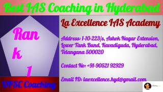 Best IAS Coaching in Hyderabad