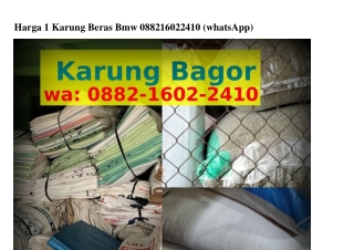 Harga 1 Karung Beras Bmw ౦882~lᏮ౦2~2Ꮞl౦(WA)