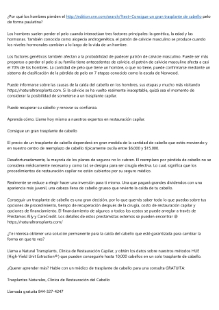 Leer Implantes de Cabello