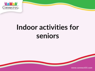 Indoor activities for seniors