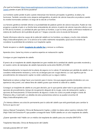 Aprender Cura de la Calvicie