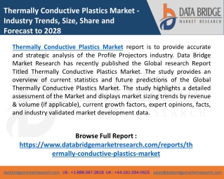 Thermally Conductive Plastics Market 2021 by Excellent Opportunities, Industry