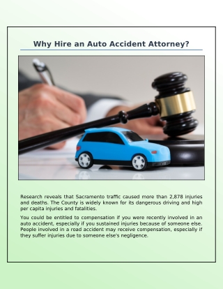 What Are the Reasons for Hiring an Auto Accident Lawyer?