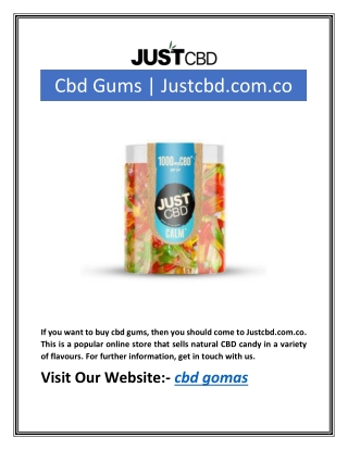 Cbd Gums | Justcbd.com.co