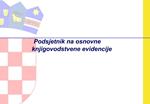 Podsjetnik na osnovne knjigovodstvene evidencije